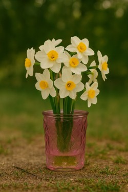 Jarrón morado con relieve